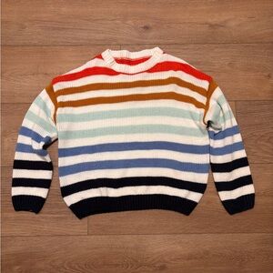 Small Striped Multicolor Womens Sweater